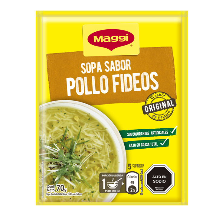 MAGGI Sopa Clara Pollo/Fideos Sobre