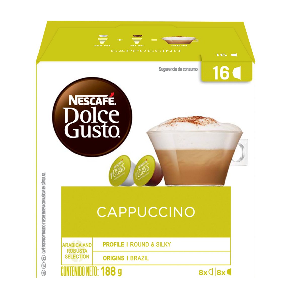 Dolce Gusto Cappuccino 16 cápsulas