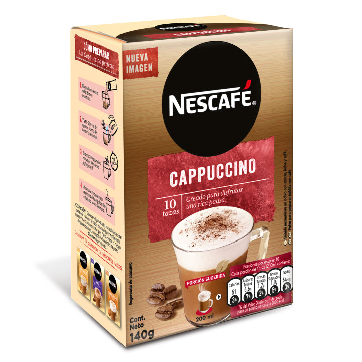 NESCAFÉ Cappuccino Clásico - 10 sobres